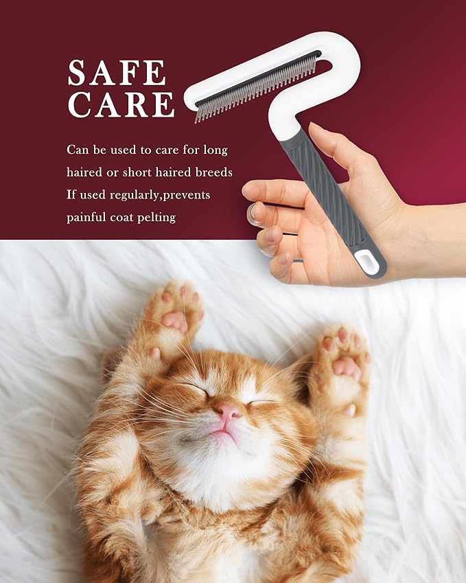 Flea Comb, TailGurus Effective Flea Comb for Cats & Dogs-Shedding Brush for All Pets-Long Hair Friendly-Durable-Versatile & Safe-Durable, Safe & Versatile-Portable,Pet-Friendly(TG2038)(Lime)-PurrikoPets