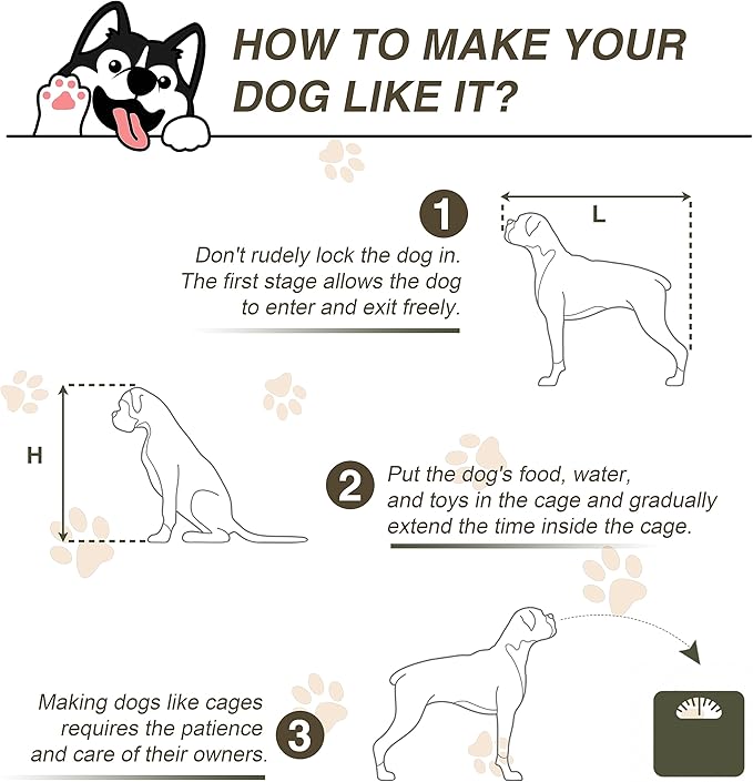 EDYO LIVING 38" Large Dog Crate Furniture with Sliding Barn Door, Wooden Dog Kennel with Drawer for Storage, Water Resistant Indoor Furniture Style Dog Crate for Small/Medium/Large Dog, Rustic Oak-PurrikoPets