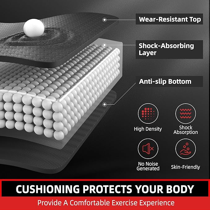 Extra Large Yoga Mat - 72"x35", 72"x48", 78"x57" - Wide TPE Exercise Mat for Home, Stretching, Couples & Family Workouts - 6-12mm Thick, Non-Slip & Waterproof - with Carry Bag and Straps-PurrikoPets