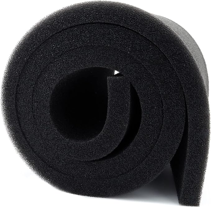 ALEGI Aquarium Filter Media Foam Material Cut to Fit, 72" x 12" x 1" Bio Pre Filter Sponge Pad Sheet for Fish Tank (12" x 72" x1"-40ppi)-PurrikoPets