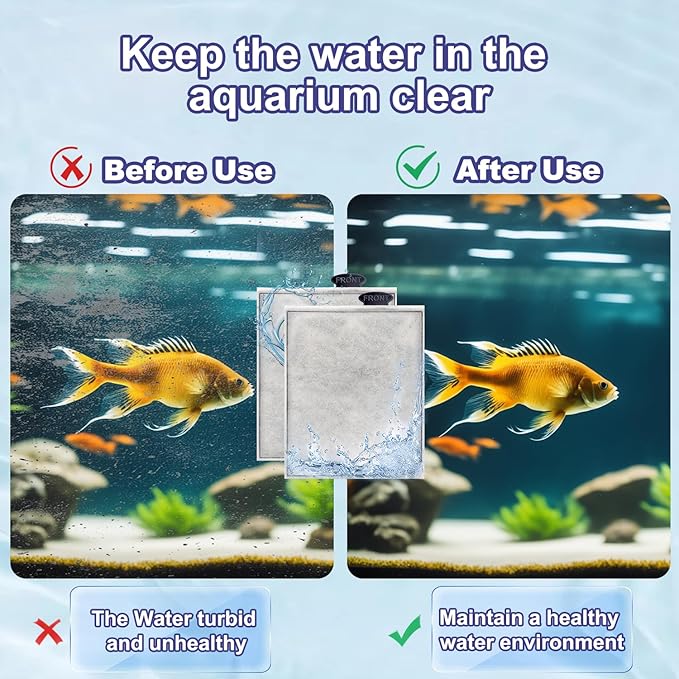 10 Pack Replacement Filter Cartridges Large for Aqueon,Large Filter Compatible with Aqueon QuietFlow Power LED PRO & Power Filter&E Internal Size 40 Canister-PurrikoPets