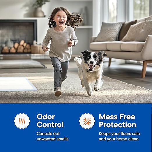 Dog Pads Large Pet Pee Pads for Dogs & Puppy Training 28" x 30" Potty Pads for Dogs [50-COUNT] Leak-Proof Dog and Puppy Pads - Quick-Dry Surface - Heavy Duty Absorbent Disposable Dog Wee Pad Bulk Pack-PurrikoPets