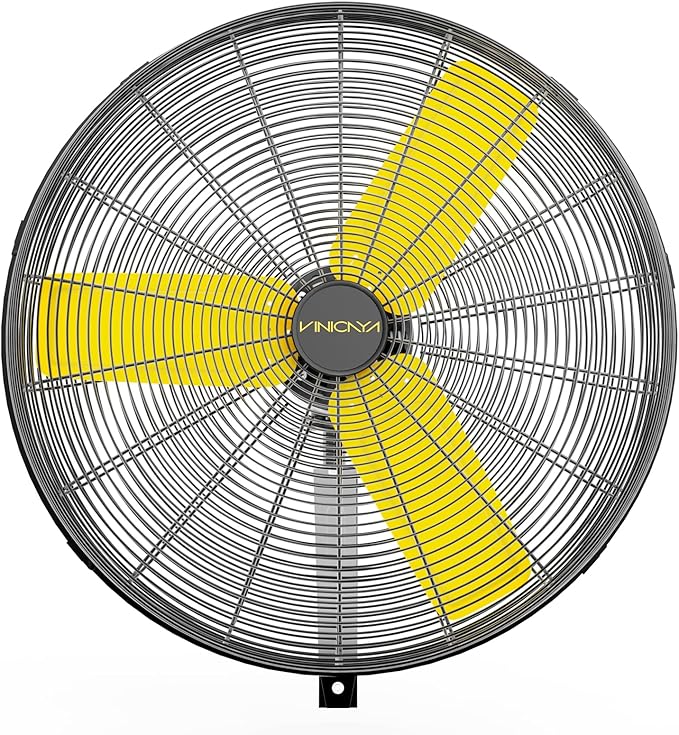 30 Inch Industrial Wall Mount Fan Oscillating, 8900 CFM Commercial Metal Wall Fans with Poweful Motor, 3 Speed, Heavy Duty Construction Indoor for Warehouse, Workshops, and Garage, UL Listed-PurrikoPets