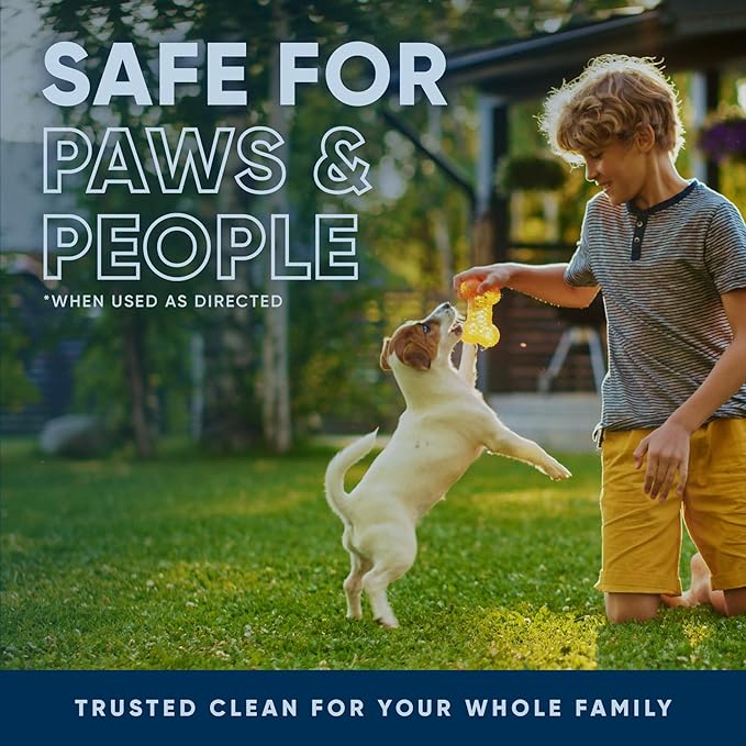 Eco Strong Outdoor Odor Eliminator Outside Dog Urine Enzyme Cleaner Powerful Pet, Cat, Animal Scent Deodorizer | Professional Strength for Yard, Turf, Kennels, Patios, Decks (128 OZ)-PurrikoPets