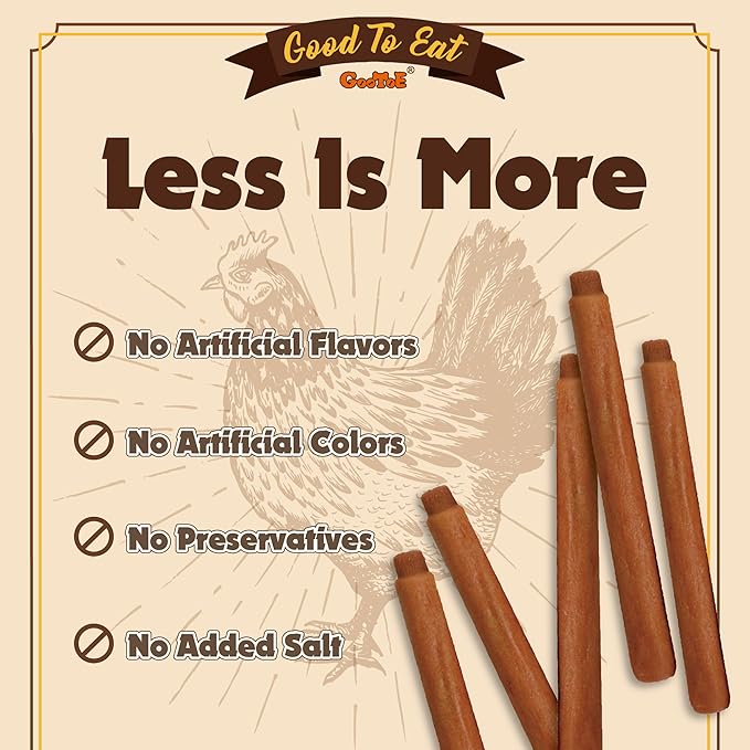 Gootoe Chicken Dog Treats – Chicken Dipped Sticks 1.5 lb – All Natural, Grain-Free, Low Fat, Premium Training Chews, Healthy & Easily Digestible-PurrikoPets