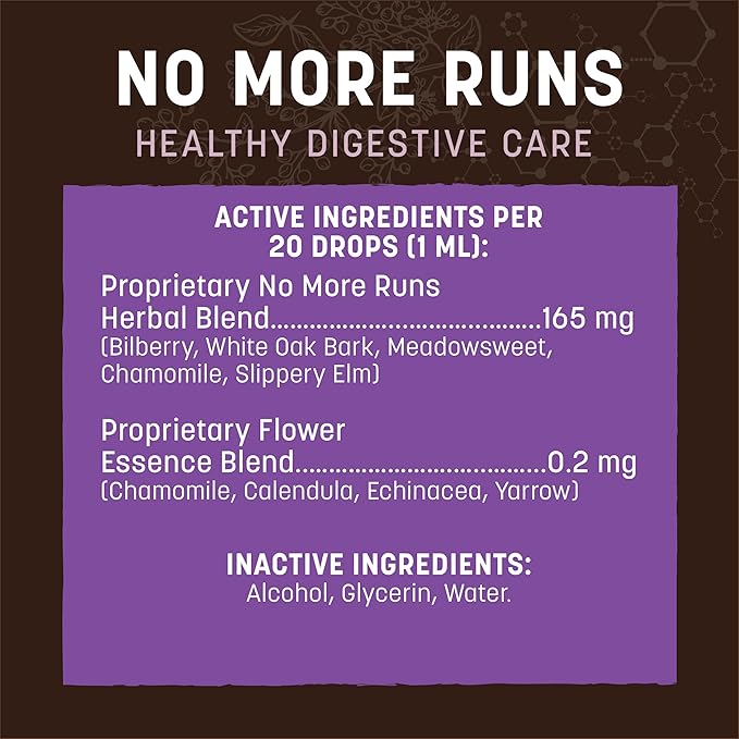 Earth Animal Herbal Remedies | No More Runs | 2 fl oz-PurrikoPets