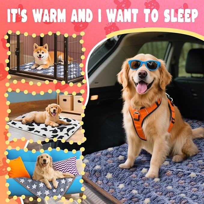 6 Pcs Guinea Pig Bedding Cage Liners Small Animal Flannel Blankets Sleep Mat Absorbent Reusable Pet Pee Bedding Pad Cover for Dog Cat Hamster Ferret Chinchilla Rabbit Hedgehog (30 x 42 Inch, Multi)-PurrikoPets