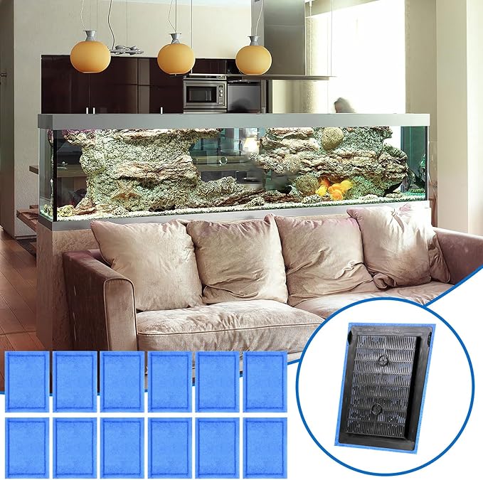 12 Pcs 10-20 Gallon Aquarium Filter Replacement for EZ-Change #2, Fish Tank Filter Cartridge for Aqua-Tech Brand 10 to 20 Power Filters for Healthier Fish-PurrikoPets