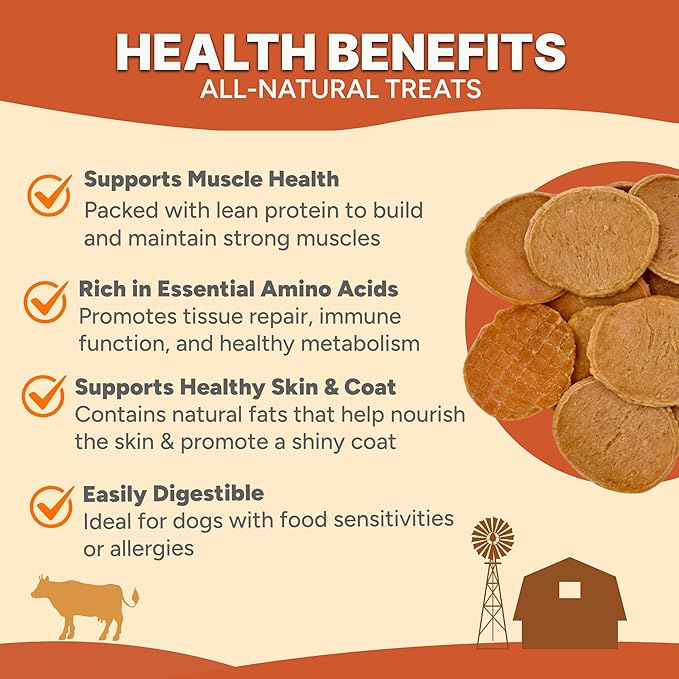 Gaines Family Farmstead Chicken Chips for Dogs – 6 oz Natural, High-Protein Dog Treats, Rawhide-Free Chews, Single Ingredient, Grain-Free, Made in USA-PurrikoPets