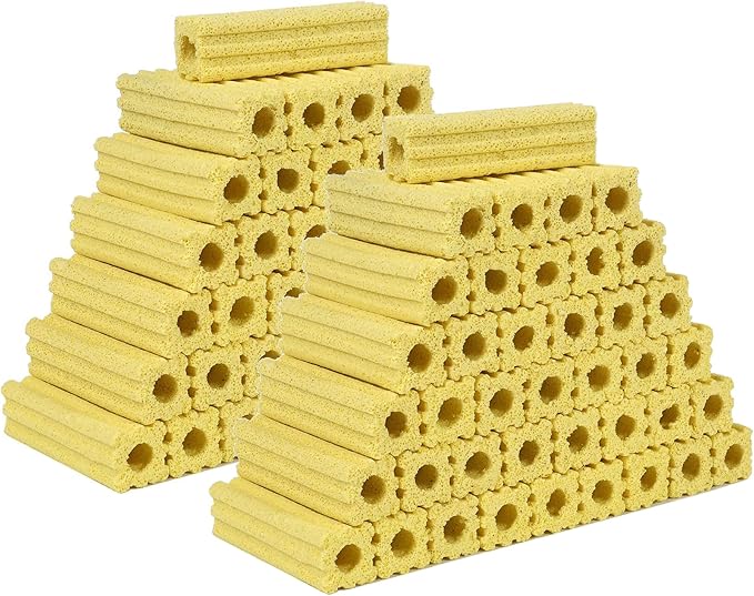 108pcs 3.8 Inch Aquarium Ceramic Bio Filter Media,Ceramic Bio Media Blocks for Fish Tank and Koi Pond (Small Block 108pcs)-PurrikoPets