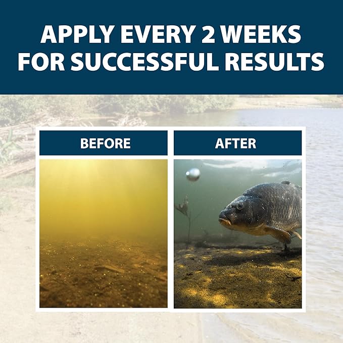 Airmax PondClear Liquid Bacteria for Lakes, Ponds & Water Garden Treatments, Natural Bio Clarifier & Cleaner for Crystal Clear Water, Remove Nutrients & Noxious Odor, Fish, Pet & Plant Safe, 1 Gallon-PurrikoPets