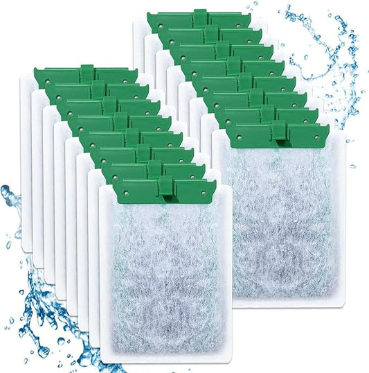 16PCS Medium Filter Cartridges Compatible with Tetra Whisper Bio-Bag Filter Cartridges Medium for Aquariums 10i IQ10 PF10, Fish Tank Filter Cartridges Power Filter Replacement for Tetra Filter-PurrikoPets