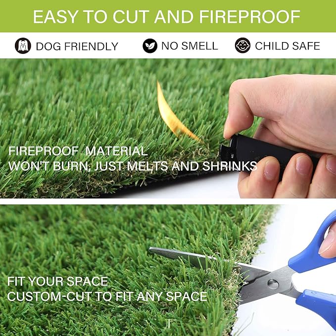 Dogs Grass for Potty Training, Artificial Grass for Dogs Puppy Fake Grass Pads 4x13ft Large Supplies Pets Litter Rugs for Puppy Training-PurrikoPets