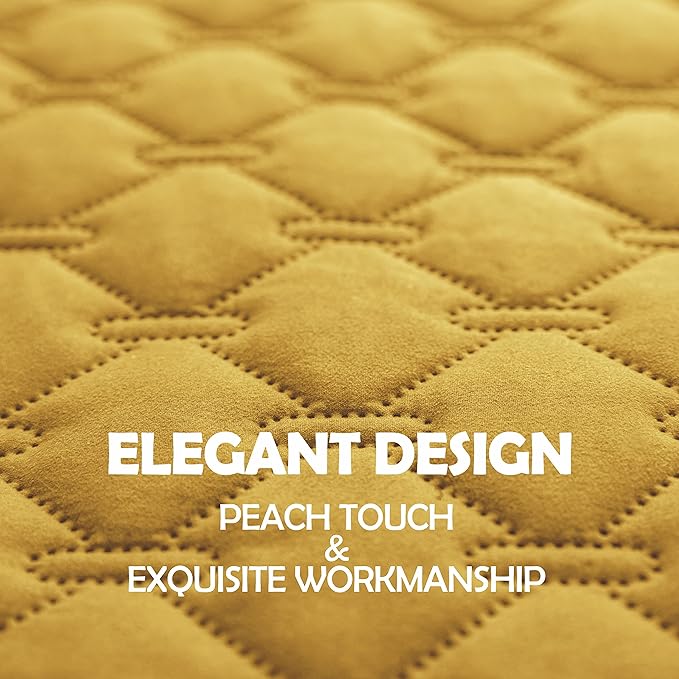 gogobunny 100% Double Sided Waterproof Dog Blanket Soft Pet Bed Cover Reversible Protect Furniture Couch Sofa Car for Puppy Cat Kids (Dark Yellow/Light Yellow, 30x80 Inch (Pack of 1))-PurrikoPets