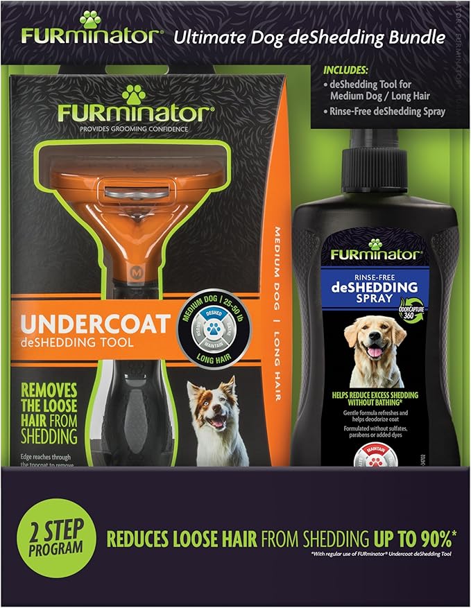 FURminator Ultimate Dog deShedding Bundle-PurrikoPets