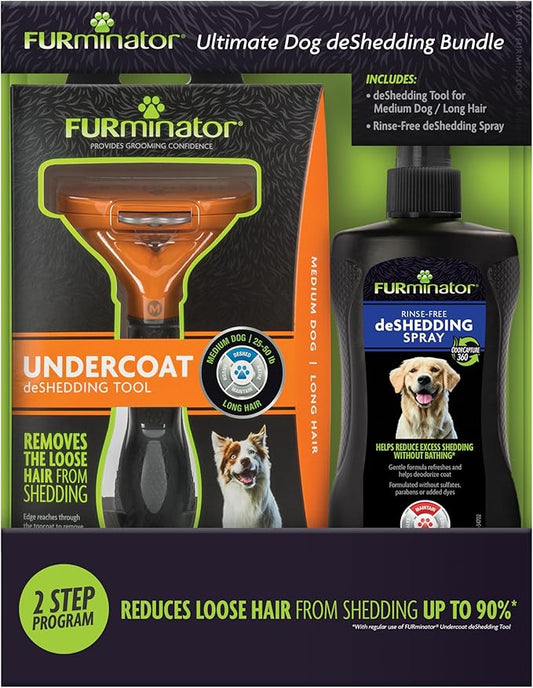 FURminator Ultimate Dog deShedding Bundle-PurrikoPets