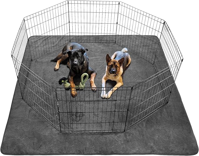 Dog Pee Pad Washable Extra Large, 72x72 Instant Absorb Training Pads, Non-Slip Pet Playpen Mat Waterproof Reusable Floor Mat for Puppy, Senior Dog Whelping Incontinence Housebreaking-PurrikoPets