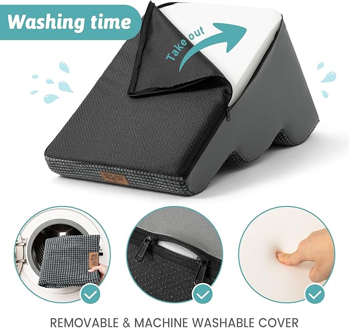 Dog Stairs for Small Dogs 15.7" H, Curved Dog Step for Puppy, Older Cat, Medium Pet Ramp for Sofa, Couch or Chair, Ladder with High Density Foam, 15.7x22.4x15.7 inch, 3 Step, Dark Grey-PurrikoPets