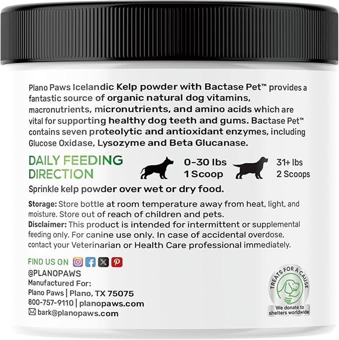 Dog Teeth Cleaning Powder - Plaque and Tartar Remover - Dental Powder with Bactase PET - Breath Freshener for Overall Dental Care - Supports Mouth, Teeth, and Gum Health for All Ages and Sizes-PurrikoPets