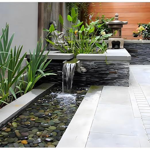 45 LB Mexican Beach Pebbles - 1-2 Inch Decorative River Rocks for Landscaping, Garden Paving, Plant Rocks, Crafting, Walkways, Backyard, Grey Natural Unpolished Bulk Stones-PurrikoPets