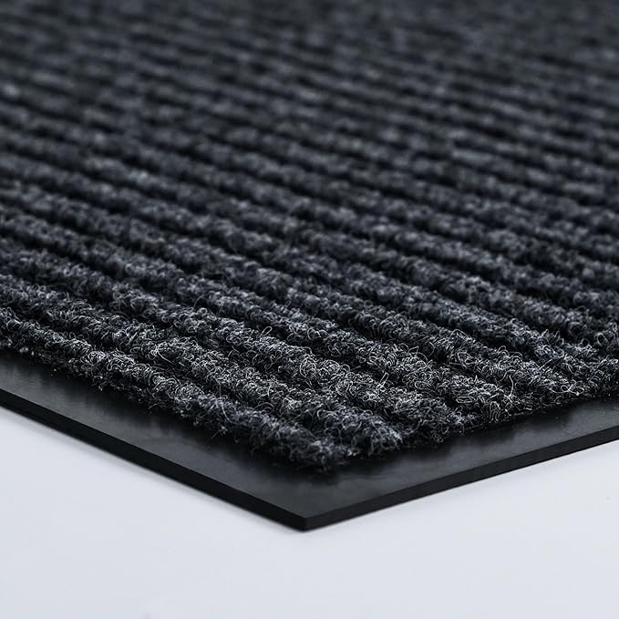 Durable Front Door Mat, Heavy Duty Indoor Outdoor Doormat, 72" x 48" Low Profile Outdoor Mats for Home Entrance, Stain and Fade Resistant Shoe Scraper Mat, Ideal for High Traffic Area-PurrikoPets