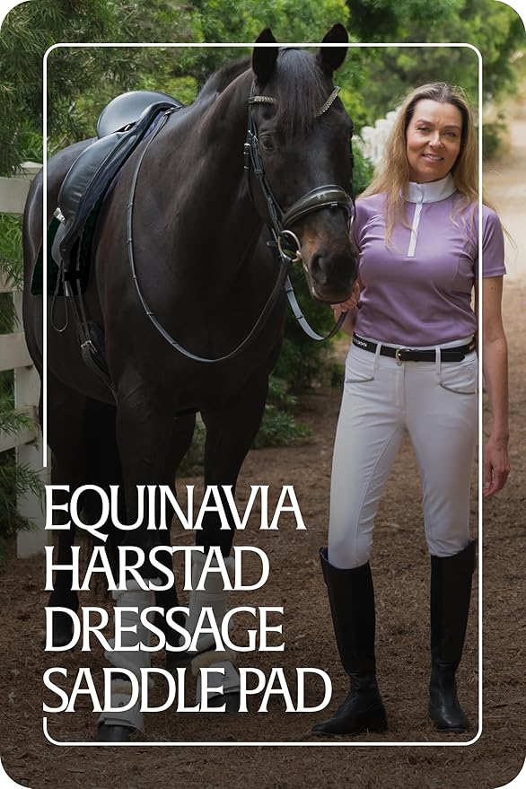 Equinavia Harstad Dressage Saddle Pad | Classic & Durable | Moisture-Wicking Tricot Backing-PurrikoPets