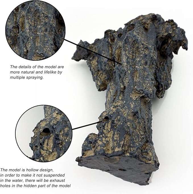 Fish Tank Decor Rocks.Aquarium Decoration Model.Easy and Quick Solution for Aquascaping.(Cave of Gods)-PurrikoPets