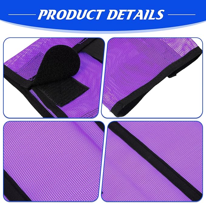 8 Pcs Mesh Fly Boots for Horse Breathable Mesh Horse Boots Protective Horse Leg Wraps Horse Leggings for Preventing Flies and Mosquitoes Bites (Light Pink, Dark Pink)-PurrikoPets