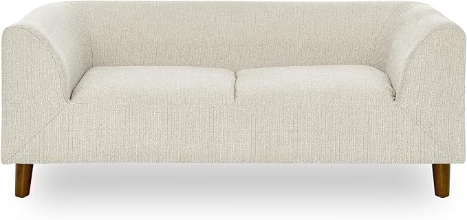 Dog Sofa Couch for Medium to Large Dogs, Memory Foam Dog Sofa Bed, Modern Elevated Pet Couch Bed with Wooden Legs for Medium and Large Dogs, Dark Beige-PurrikoPets