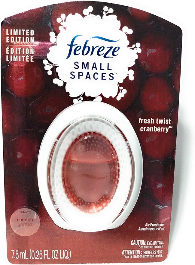 Febreze Small Spaces Fresh Twist Cranberry Air Freshener - 0.25 fl oz-PurrikoPets