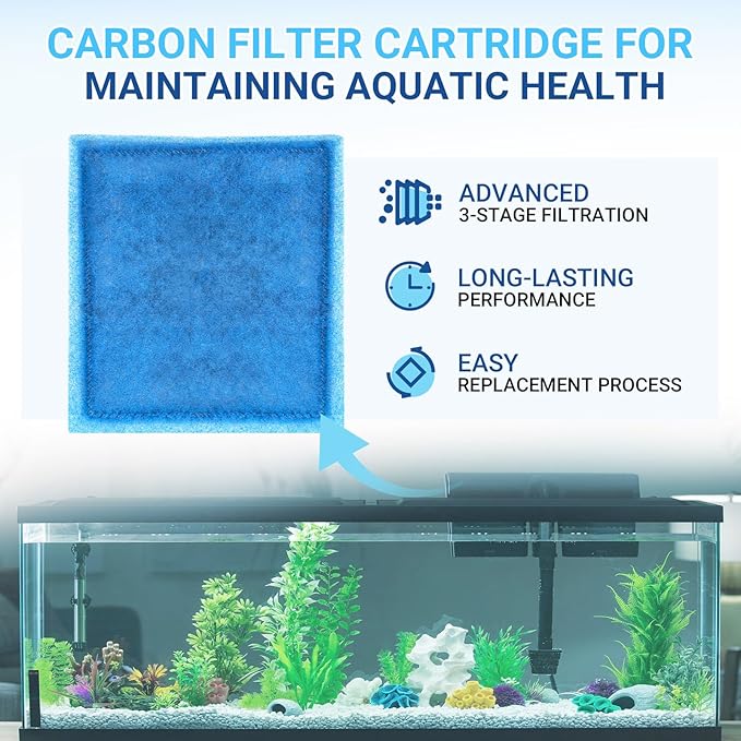 16 Pack Aquarium Filter Cartridges Compatiable with Penguin PRO Power Filters 200 275 350 375, Rite Size C Filter Cartridges Replacement-PurrikoPets