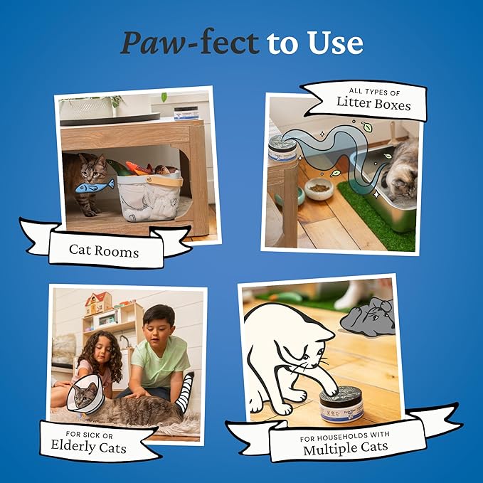 Fresh Wave Odor Removing Litter Box Gel, 7 oz. |Pack of 2 | Safer Pet Odor Eliminator for Home and Litter Box Area-PurrikoPets