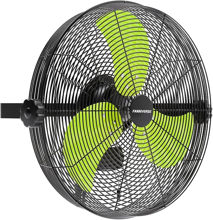 18 Inch Wall Fan Pro Series - 4900 CFM 3 Speed High Velocity Industrial Wall Mount Fans for Commercial, Residential, Warehouse, Covered Patio, Shop, Garage, Barn, Gazebo UL Safety Listed-PurrikoPets