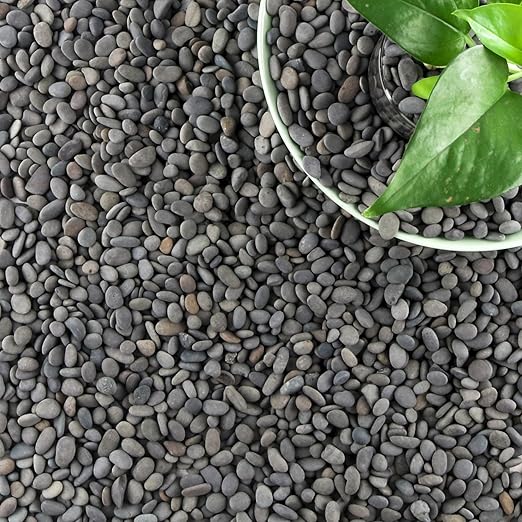 18lb Small Smooth River Rocks Pebbles for Plants & Succulents, Decorative Outdoor Landscaping Garden Rocks, Natural Mexican Beach Pebbles, Gravel for Aquarium, Fish Tanks, Vase and Yard Decor-PurrikoPets