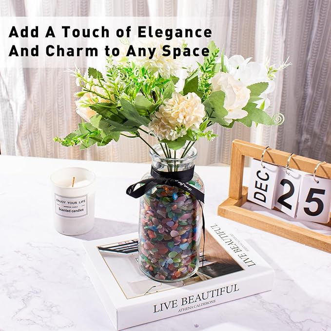 3 Lb Cat Eye Stones Aquarium Gravel Rocks for Fish Tank, Fish Tank Rocks Gravel Betta Fish Colorful Marbles for Vases Filler, Garden and Fish Tank Decoration-PurrikoPets