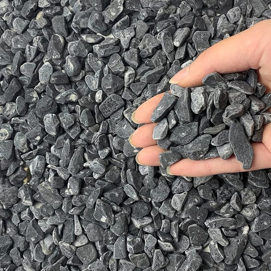 5lbs Black Pea Gravel, 3/8 Inch Decorative Pebbles Succulent Rocks, Black River Rocks Stones for Planters Vase Landscaping and Outdoor Garden Rock-PurrikoPets