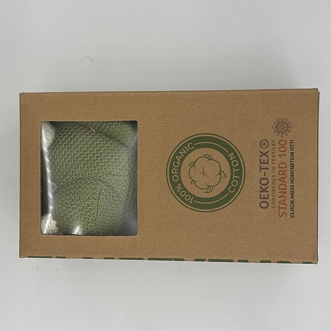 100% Organic Cotton Baby Stuffed Animals | 7.1" Green Dinosaur Plush for Newborn-PurrikoPets