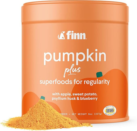 Finn Pumpkin Plus: Daily Digestive Support & Fiber-Rich Topper for Dogs | Promotes Regularity & Gut Health with Superfoods-PurrikoPets