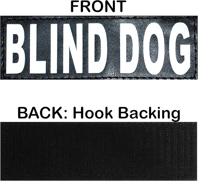 Doggie Stylz Blind Dog Harness No Pull No Escape Dog Vest for Blind Dogs Adjustable Vest with Handle Blind Dog Accessories and Patches for Training and Mobility-PurrikoPets