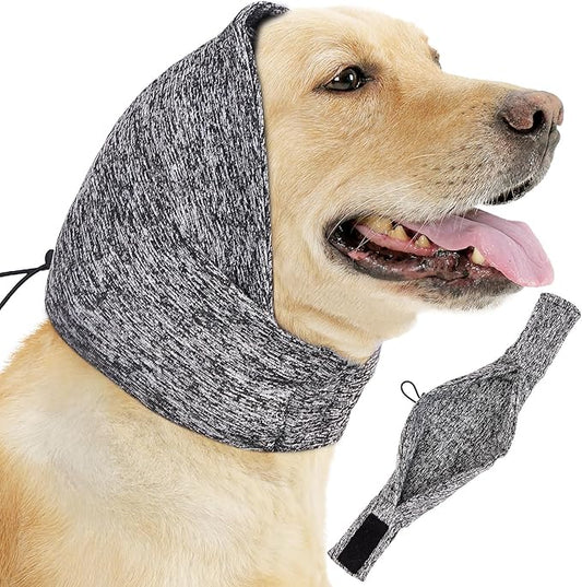 Dog Noise Cancelling Ear Muffs No Flap Ear Wraps for Dogs-PurrikoPets