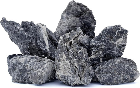 6-8 Inches Natural Seiryu Stone 6 PCS Aquarium Rocks for Aquascaping, Aquarium Landscaping, Terrariums, Fish Tank Decoration, Vivariums, Paludarium, Reptile and Amphibian Enclosures-PurrikoPets