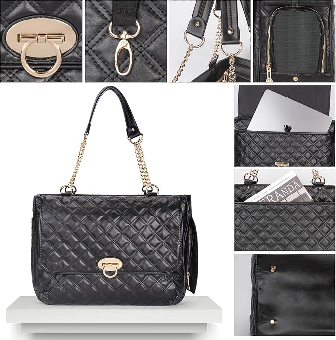Fashion Pet Carrier Dogs Cat Small Animals Purse Bag, Leather Pet Carriers Dog Puppy Kitten Tote Travel Handbag TSA Airline-Approved-PurrikoPets