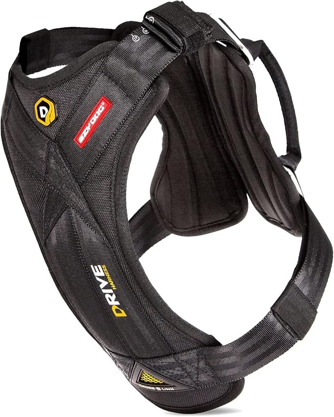 EzyDog Drive Dog Car Harness – Crash Tested and Certified (US-FMVSS 213) Dog Seat Belt Harness for Safe Travel, Adjustable with Padded Comfort (Small)-PurrikoPets