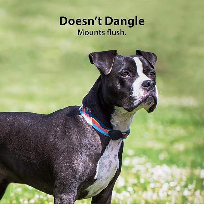 Elevation Lab TagVault™ Compact AirTag Dog Collar Mount - IP68 Waterproof, Doesn't Dangle, Fits All Width Collars-PurrikoPets