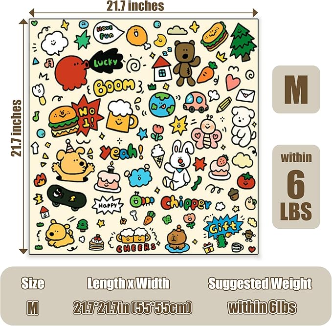 21.7" Cat Grooming Wrap Cat Wrap for Cutting Nails Cat Restraint for Nail Clipping Cat Swaddle Wrap Cat Burrito Wrap M(Within 6lbs) Anti-Scratch Anti-Escape Multifunctional Pet Tool-PurrikoPets