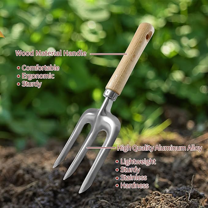 41-Piece Premium Gardening Tool Set, Stainless Steel Heavy Duty Gardening Tool Kit, with Non-Slip Rubber Grip, Storage Tote Bag, Outdoor Hand Tools, Ideal Gardening Gifts for All (Green)-PurrikoPets