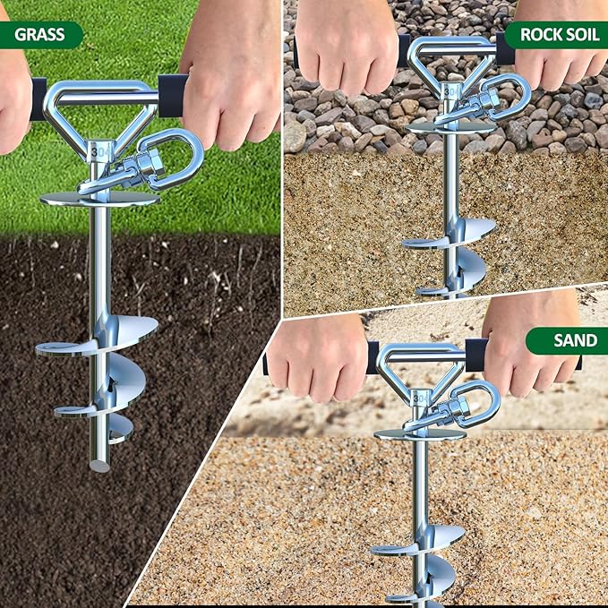 Dog Tie Out Cable and Stake,(up to 200lbs) 360° Swivel Dog Run Anchor -with 15FT Heavy Duty Cable,Runner for Yard-Dog Stake for Yard Outdoor Camping-PurrikoPets