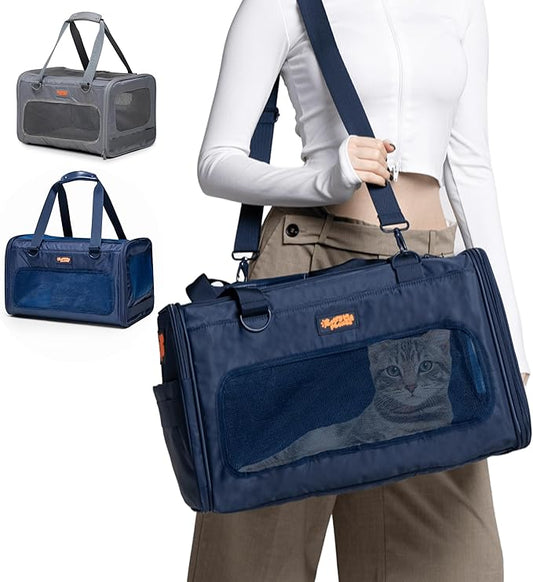 Dog Sling Carrier for Small Dogs – Pet Shoulder Bag with Safety Strap, Breathable Dog Pouch Carrier for Puppies and Cats – Soft Hands-Free Dog Carrier for Travel, Hiking, Shopping-PurrikoPets