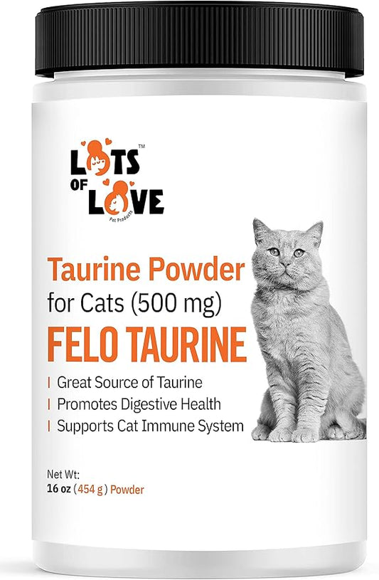 FELO Taurine - Taurine Supplement for Cats, Taurine for Cats, Taurine Powder for Cat - 16 Oz, Powder (Thomas Pet Earlier)-PurrikoPets