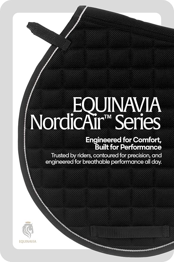 Equinavia Svalbard NordicAir™ Tech All Purpose Saddle Pad | Breathable Micromesh | Contoured Shape-PurrikoPets
